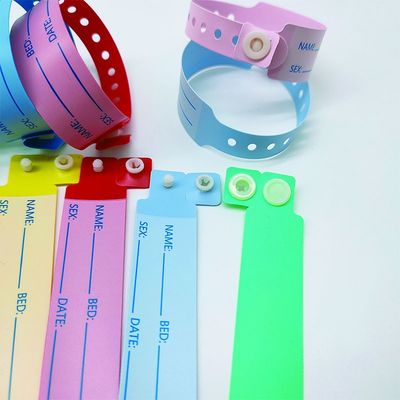 Soft Plastic ID Wristbands for Child Custom Vinyl One Time Bracelet at Amusements