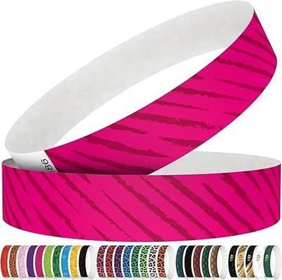 Printed Waterproof Tyvek DuPont Paper Bracelet for Customized Amusement Park Entry