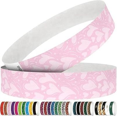 Printed Waterproof Tyvek DuPont Paper Bracelet for Customized Amusement Park Entry