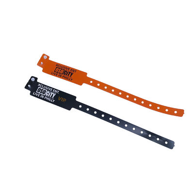 Waterproof L Shape Vinyl Bracelets DDJOY Custom One Time for Festival Events 250*16mm