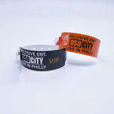 Waterproof L Shape Vinyl Bracelets DDJOY Custom One Time for Festival Events 250*16mm