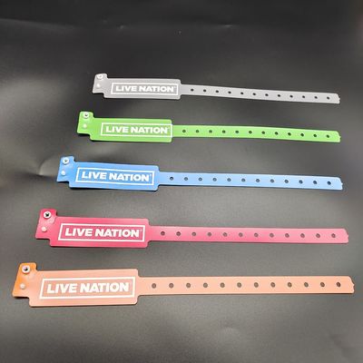 Shanghai PVC Material Vinyl Wristbands For Events Wide Shape and Free Design Included