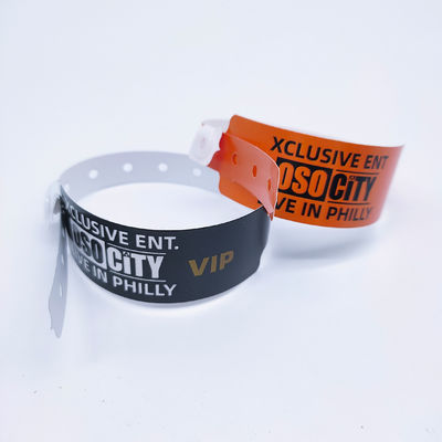 Waterproof L Shape Vinyl Bracelets DDJOY Custom One Time for Festival Events 250*16mm
