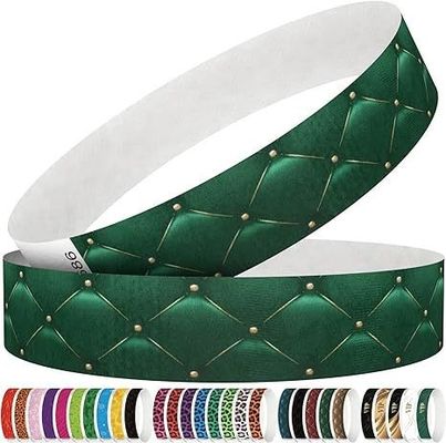 Events Party Usage Scenarios Waterproof and Tear Resistant Custom Logo Tyvek Wristband