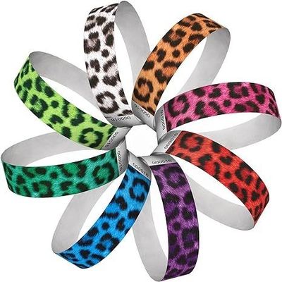 Event Party Supplies Custom Logo Printed Tyvek RFID Wristbands with NFC Function