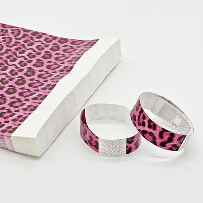 Event Party Supplies Custom Logo Printed Tyvek RFID Wristbands with NFC Function