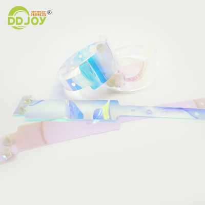 Party Favor Colorful Gradient Color Bracelet Custom TPU Wristband for Events ID Solution