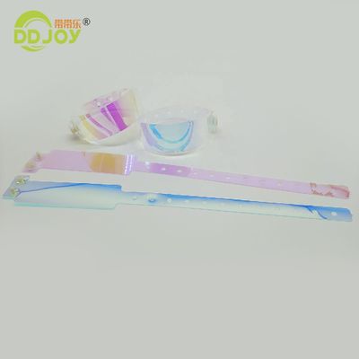 Party Favor Colorful Gradient Color Bracelet Custom TPU Wristband for Events ID Solution