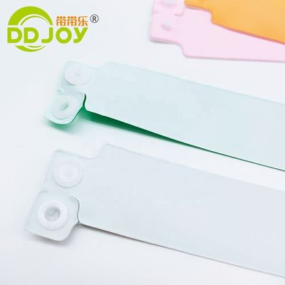 Plastic Lock Inlay Technology Blue PVC Bracelets/Wrist Band for DDJOY Events Festivals