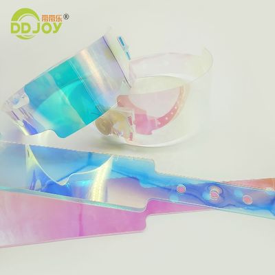 Concert-Ready Eco-Friendly TPU Gradient Wristband in Pink for Easy Identification