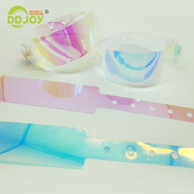 Concert-Ready Eco-Friendly TPU Gradient Wristband in Pink for Easy Identification