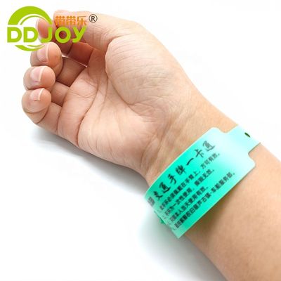 PVC Customized Identification Armband for Child Park and Charity Events in Red