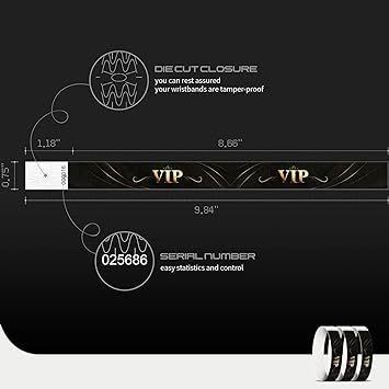 Event Party Supplies Custom Printed Tyvek Wristbands for Company Identification