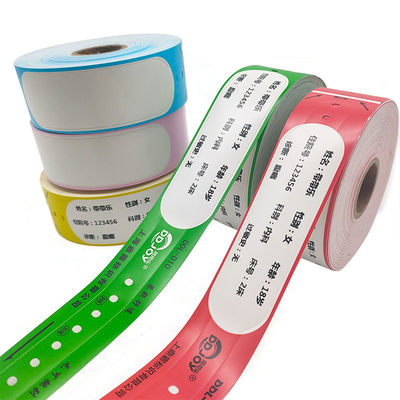 Hospital Roll Direct Printing Adult Bracelets with Barcode and Paper Material Type