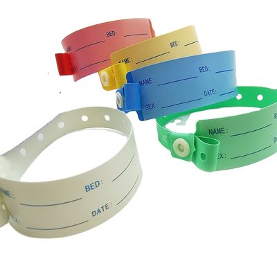 Custom Logo Soft Vinyl Wristband for Hospital Patient Identification