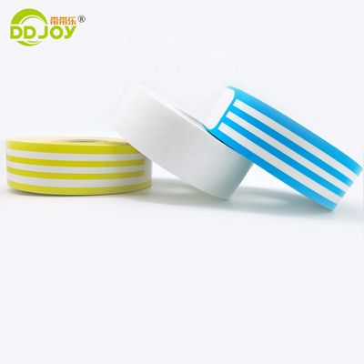Waterproof Yellow Self Adhesive Direct Thermal ID Wristbands for Event Identification