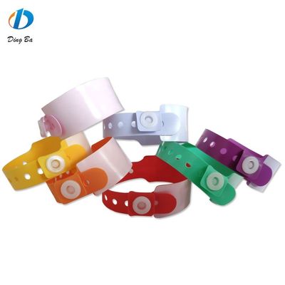 Colorful PVC Vinyl Wristband for Children at Entertainment Park 250*25mm and 170*18mm
