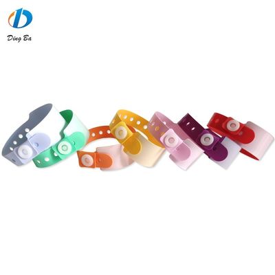 Colorful PVC Vinyl Wristband for Children at Entertainment Park 250*25mm and 170*18mm