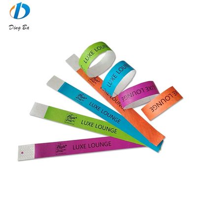 Eventos Ticket Paper Adjustable Club Plastic Wrist Bands with Custom Logo Plating