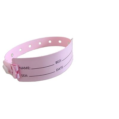 Hospital Patients PVC Medical ID Bracelet Wristband with 250*25mm and 170*18mm Sizes