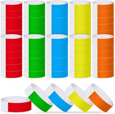 One-Time DuPont Paper Annual Meeting Music Festival Wristband Strong Adhesive Closure