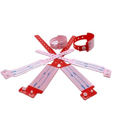 Waterproof Vinyl Patient ID Wristband 100pcs/Box Custom PVC ID Bracelets for Hospital