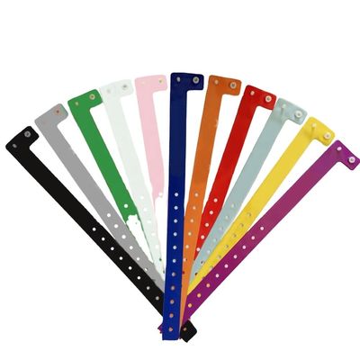 250*25mm Disposable PVC Identification Wristbands with and Customizable Design