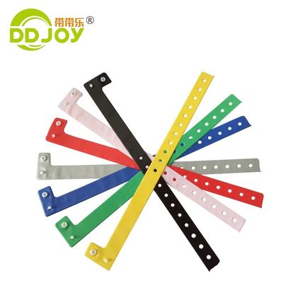 250*25mm Disposable PVC Identification Wristbands with and Customizable Design