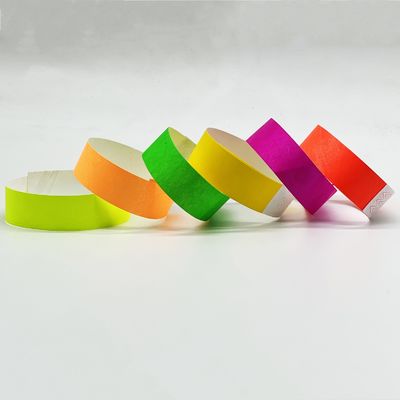 OEM Customized Logo Printing Tyvek Wristbands for Events Waterproof Paper Bracelets