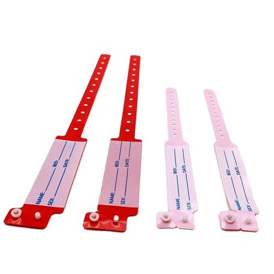 Custom Men's PVC/Vinyl Hospital Medical Patient ID Child Wristband from DDJOY in Bulk