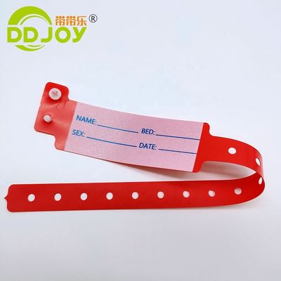 Custom Men's PVC/Vinyl Hospital Medical Patient ID Child Wristband from DDJOY in Bulk