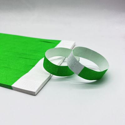 Printed Paper Tyvek Wristband for Events and Party Tear Resistant OEM Logo Acceptable