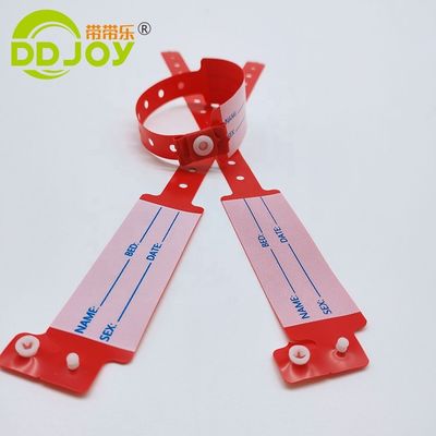 Custom Men's PVC/Vinyl Hospital Medical Patient ID Child Wristband from DDJOY in Bulk