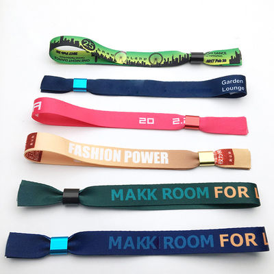 Custom RFID CHIP Wristbands Satin Fabric Bracelets for Fashionable Events and Festivals