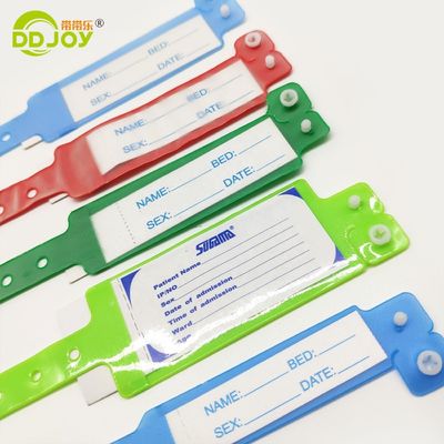Fashion Style Hospital Identification Band with Insert Card Custom Logo and Practical