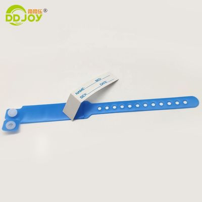 Fashion Style Hospital Identification Band with Insert Card Custom Logo and Practical