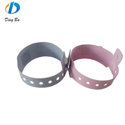 ISO9001 Certified Yellow Vinyl ID Bracelet Customised PVC Wristband for Eco-friendly