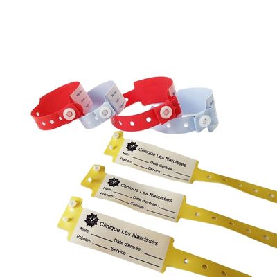 Customized PVC Disposable Wristband for Patient Super Soft 170*18mm child Information