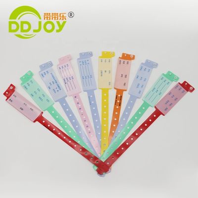 Customized PVC Disposable Wristband for Patient Super Soft 170*18mm child Information