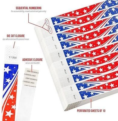 Concert Identification Hand Bands Waterproof Wristbands for Events and Parties