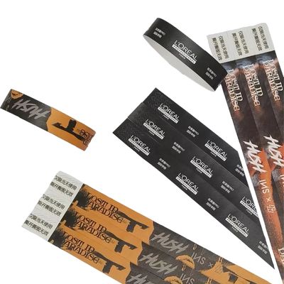 Usage Scenarios Events Festival Custom One Time Tyvek Wristband for Holiday Decoration