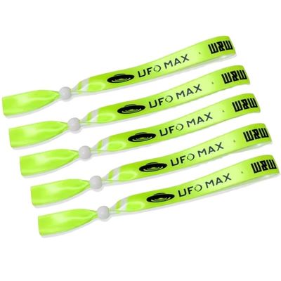 Fashion RFID CHIP Custom Event Party Ribbon Satin Fabric Wristbands for Occasions