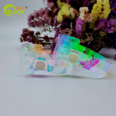 Target All End Users Colorful TPU Wristband for Bar Night Club Custom Metal Craft