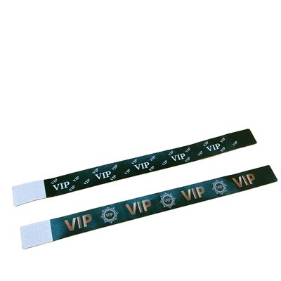 Green One Time Tyvek Wristbands for Club Festival Custom Disposable Paper Bracelets