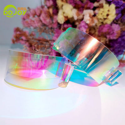 Custom TPU Printing One Time Hologram Glitter Clear Color Wristband for Bar Night Club