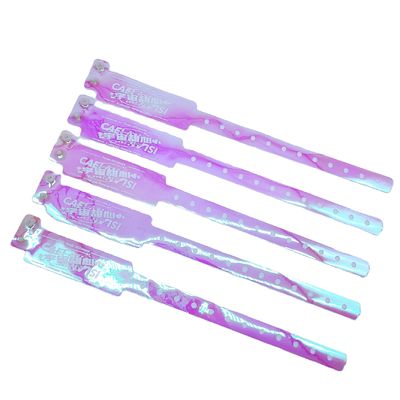 250*25mm/250*16mm Custom Waterproof Gradient Color Plastic Bracelets for Bar Night Club