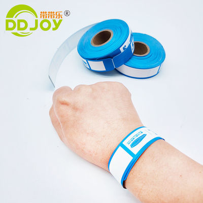 Letter Shape Self-Printable Adhesive Bracelet for Scenic Events and Admission Tickets