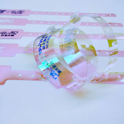 250*25mm/250*16mm Custom Waterproof Gradient Color Plastic Bracelets for Bar Night Club
