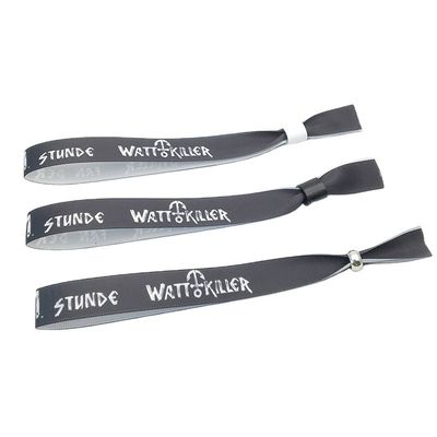 Custom Event Festival Party Wristbands Satin Fabric Safe and Stylish with Custom Logo