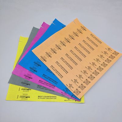 Personalized Paper Wristbands for Promotions 250*25mm/250*19mm One Color Printing